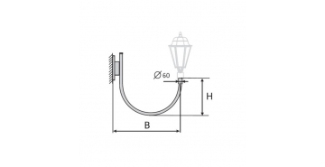 К30-0,7-0,9-12-5 кронштейн однорожковый