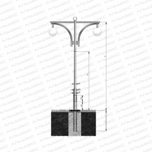 КО-2-3,9 декоративная опора